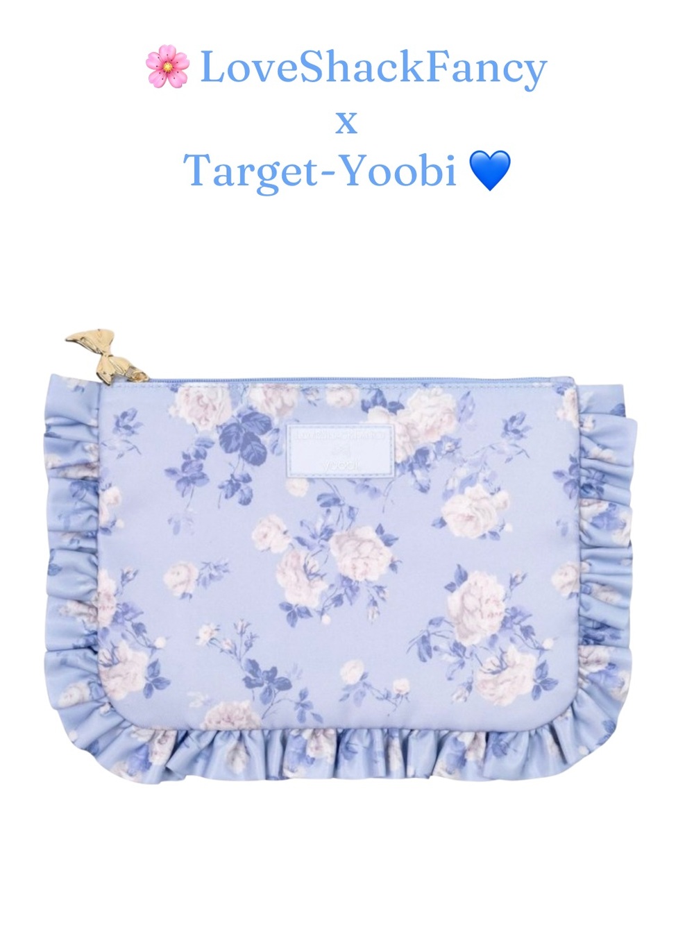 💙 LoveShackFancy Everblooming Rosettes Pencil Case with Ruffles 💙